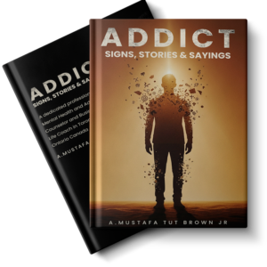 Addict Book Cover by Mustafa Tut Brown