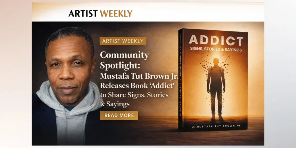 Mustafa Tut Brown Artist Weekly feature Addict book spotlight